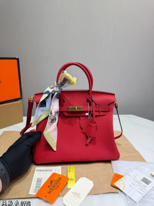 Hermes Birkin Leather Bag