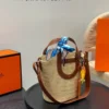 Hermes Picotin Raffia Bucket Bag