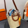 Hermes Picotin Raffia Bucket Bag