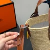 Hermes Picotin Raffia Bucket Bag