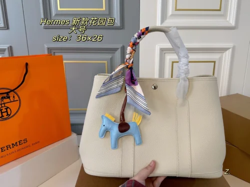 Hermes Garden Party Large Leather Bag