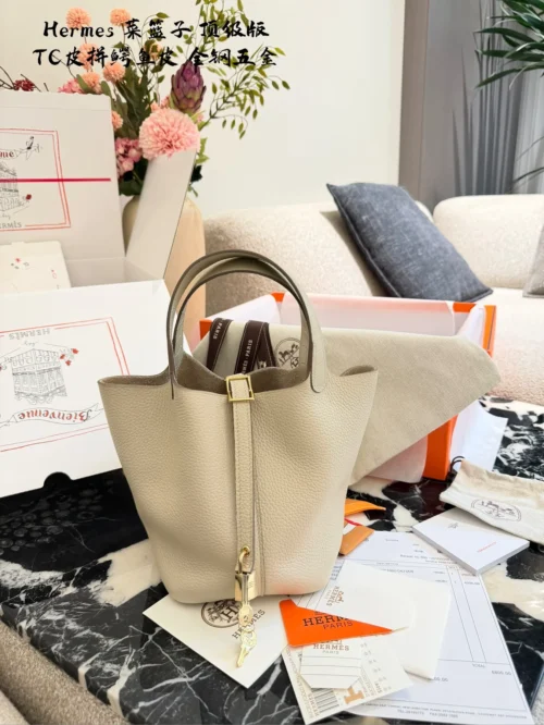 Hermes Picotin Calfskin Bag Style 0082