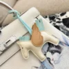 Hermes Kelly Silver Leather Handbag