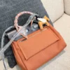 Hermes Herbag Black Leather Bag Style 0122