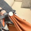 Hermes Herbag Black Leather Bag Style 0122