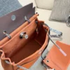 Hermes Herbag Black Leather Bag Style 0122