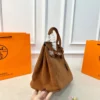 Hermes Birkin Suede Handbag Style 0134