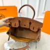 Hermes Birkin Suede Handbag Style 0134