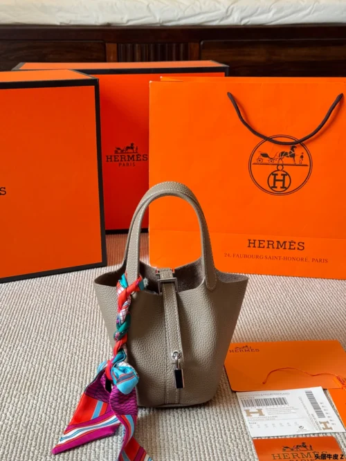 Hermes Picotin Leather Bag Style 0146