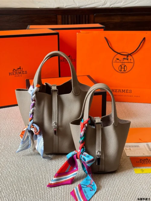 Hermes Picotin Leather Bag Style 0146