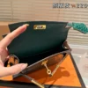 Hermes Kelly Croc-Embossed Leather Bag Style 0154