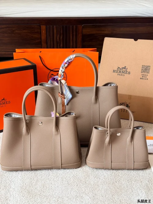 Hermes Garden Party Calfskin Bag Style 0193