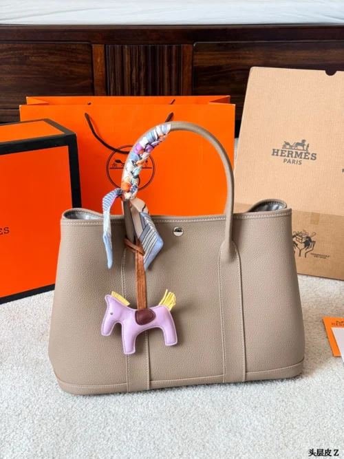 Hermes Garden Party Calfskin Bag Style 0193