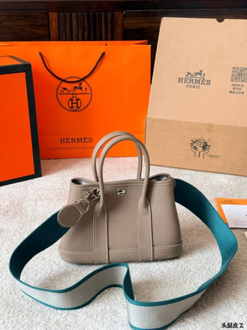 Hermes Garden Party Calfskin Bag Style 0193