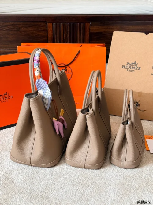 Hermes Garden Party Calfskin Bag Style 0193