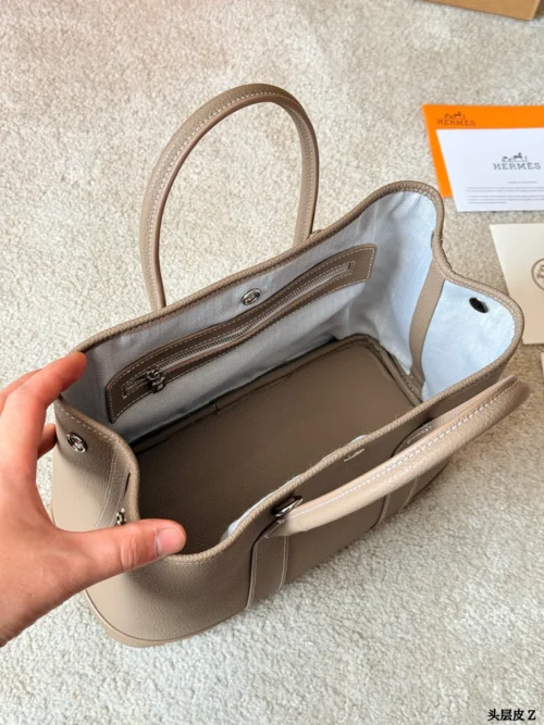Hermes Garden Party Calfskin Bag Style 0193