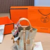 Hermes Picotin White Leather Bag