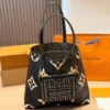Louis Vuitton White Leather Top Handle Bag