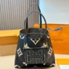 Louis Vuitton White Leather Top Handle Bag