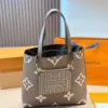 Louis Vuitton White Leather Top Handle Bag