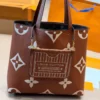 Louis Vuitton White Leather Top Handle Bag