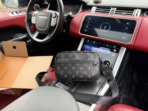 Louis Vuitton Leather Messenger Bag