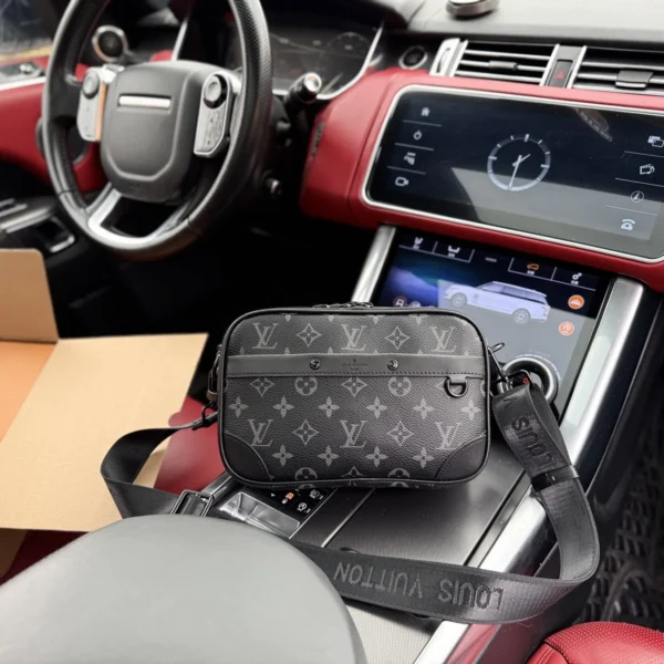 Louis Vuitton Leather Messenger Bag