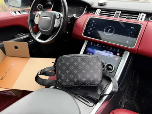 Louis Vuitton Leather Messenger Bag