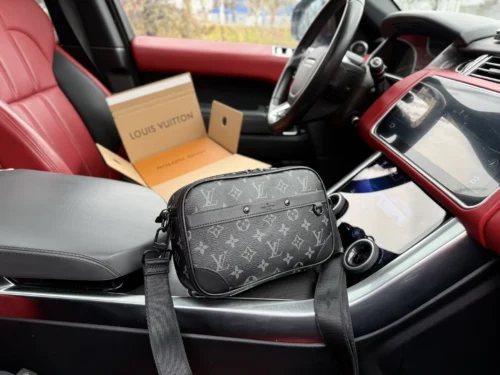 Louis Vuitton Leather Messenger Bag