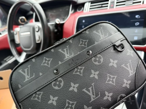 Louis Vuitton Leather Messenger Bag