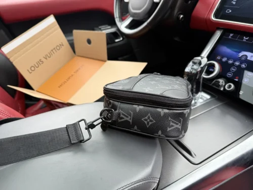 Louis Vuitton Leather Messenger Bag