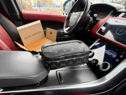 Louis Vuitton Leather Messenger Bag