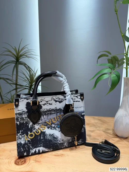 Louis Vuitton OnTheGo Gold Embroidered Canvas Bag