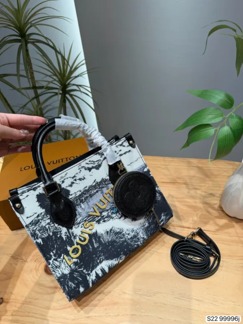 Louis Vuitton OnTheGo Gold Embroidered Canvas Bag