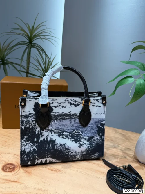 Louis Vuitton OnTheGo Gold Embroidered Canvas Bag