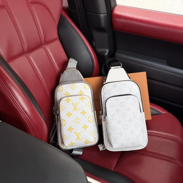 Louis Vuitton Silver Canvas Crossbody Bag