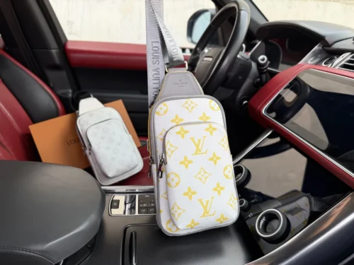 Louis Vuitton Silver Canvas Crossbody Bag