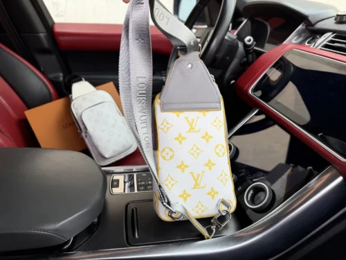 Louis Vuitton Silver Canvas Crossbody Bag