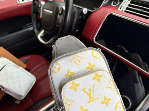 Louis Vuitton Silver Canvas Crossbody Bag