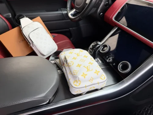 Louis Vuitton Silver Canvas Crossbody Bag