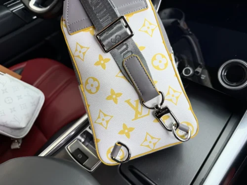 Louis Vuitton Silver Canvas Crossbody Bag