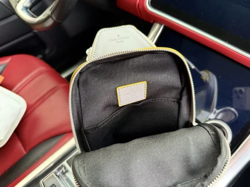 Louis Vuitton Silver Canvas Crossbody Bag