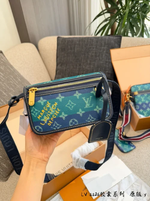 Louis Vuitton Gold Monogram Canvas Crossbody Bag