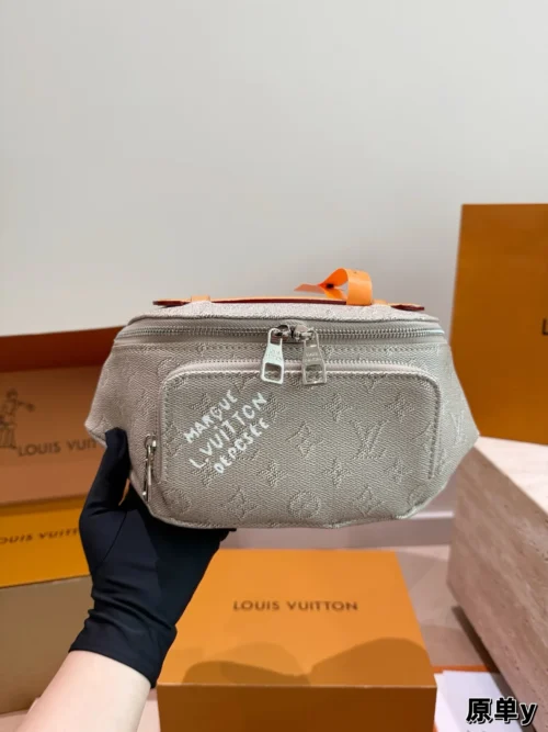 Louis Vuitton Brown Leather Belt Bag