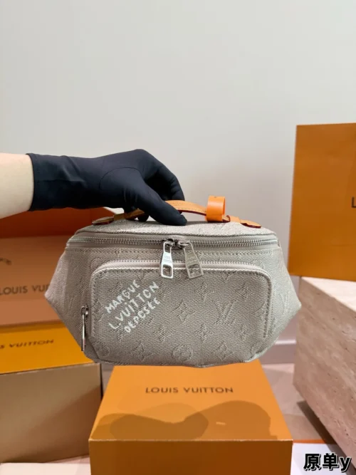 Louis Vuitton Brown Leather Belt Bag
