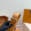 Louis Vuitton Brown Leather Belt Bag
