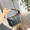 Louis Vuitton Black Monogram Leather Handbag