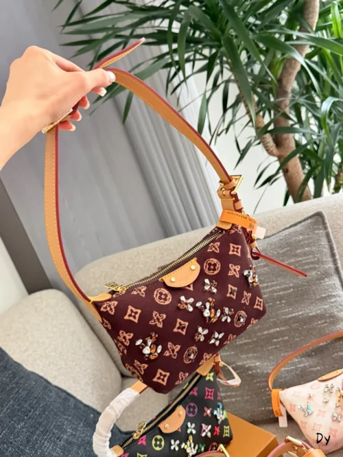 Louis Vuitton Black Monogram Leather Handbag