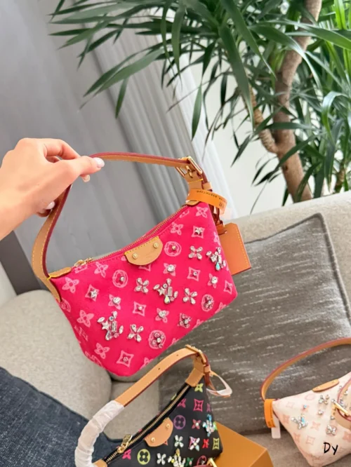 Louis Vuitton Black Monogram Leather Handbag