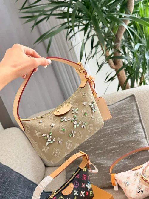 Louis Vuitton Black Monogram Leather Handbag